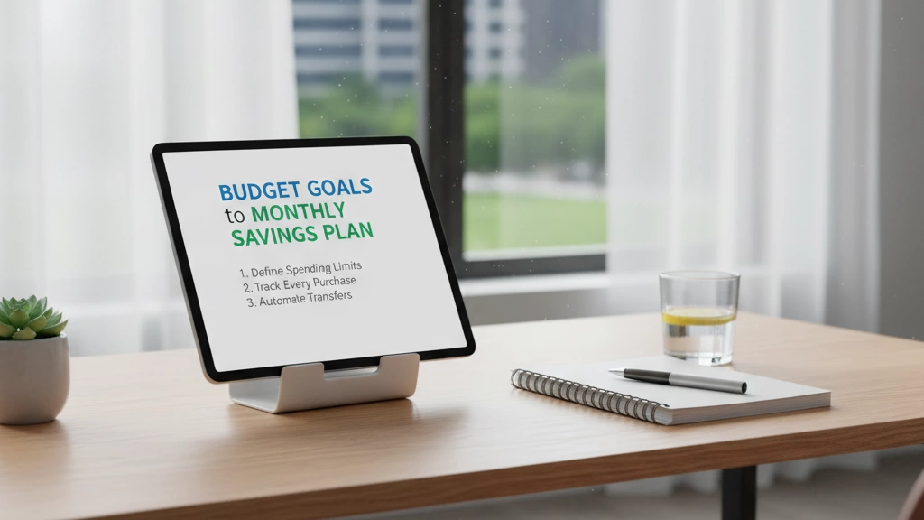 Budget Goals to Monthly Savings Plan