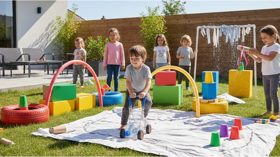 Creative Low-Budget Active Motor Games for Kids