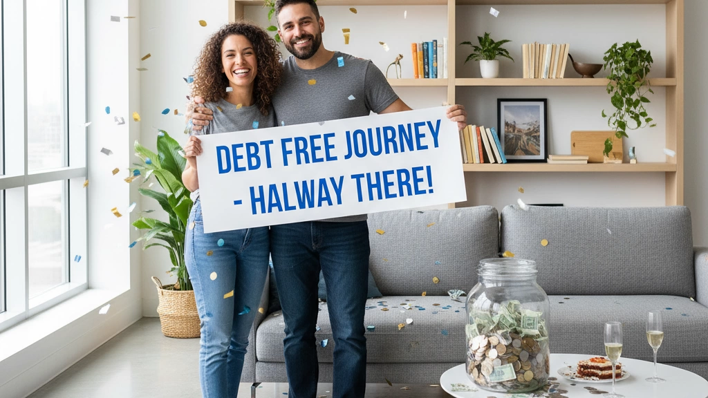 Debt Free Journey Halfway Milestone Celebration