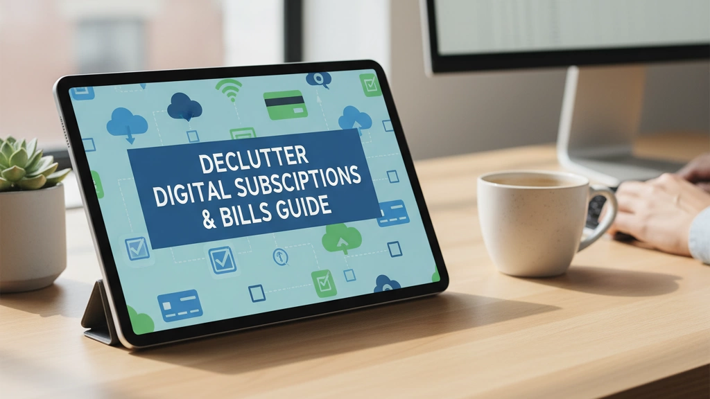 Declutter Digital Subscriptions and Bills Guide