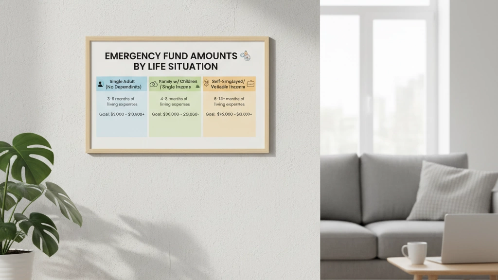 Emergency Fund Amounts by Life Situation