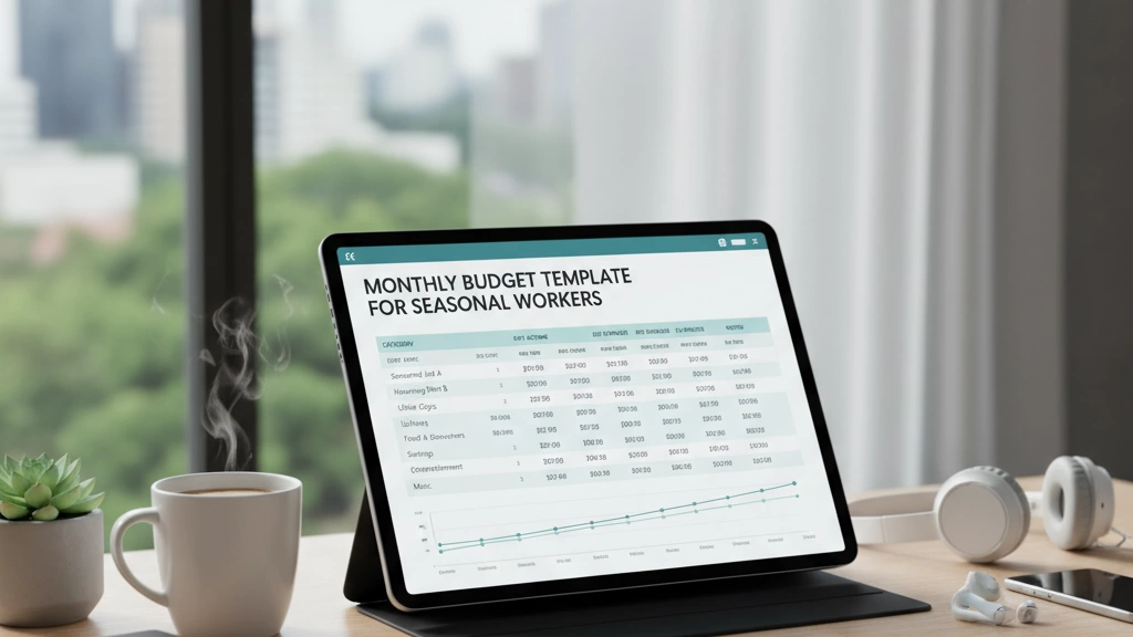 Monthly Budget Template for Seasonal Workers