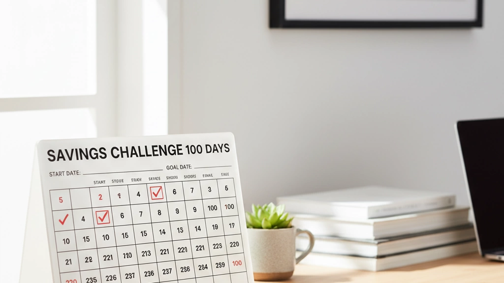 Savings Challenge Motivation Calendar
